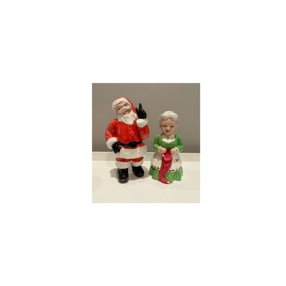Vintage Ceramic Santa and Mrs. Claus - Picture 1 of 3